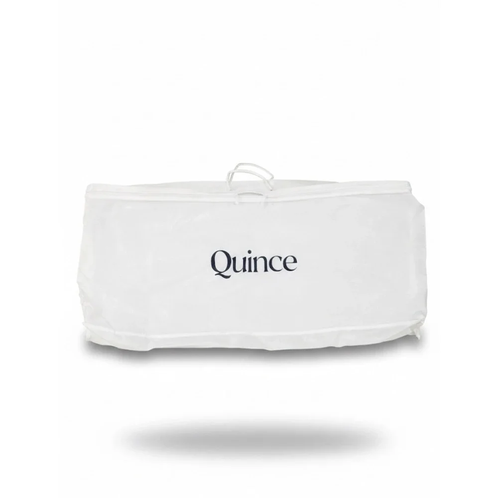Quince Garment Bag32x16x3Reusable Travel Clothing Storage Cover Plastic Zip/Lock